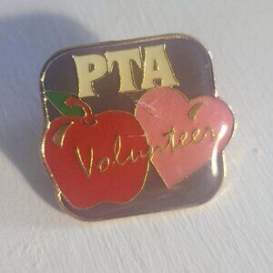 PTA School Volunteer Vintage Lapel Pin